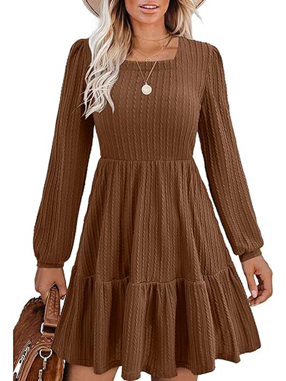 ZARA Elegant Midi Dress Fall Winter Work Age Defying Versatile